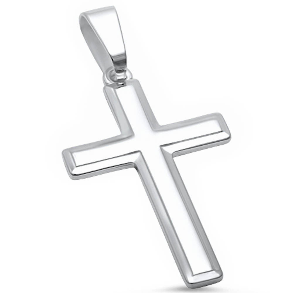 Solid Cross .925 Sterling Silver Pendant