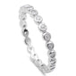 <span>CLOSEOUT! </span>CZ Silver .925 Sterling Silver Stackable Band Sizes 3-11