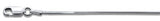 020-0.7MM Cadena de serpiente cuadrada chapada en rodio de plata esterlina sólida .925 Disponible en 16"- 22" pulgadas NUEVA